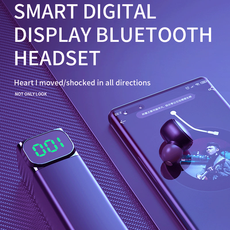 BQC-01 TWS Bluetooth 5.1 Earphones LED Digital Display Mini In-ear Sweatproof Touch Sports Headsets BQC-01 TWS Bluetooth 5.1 Earphones LED Digital Display Mini In-ear Sweatproof Touch Sports Headsets